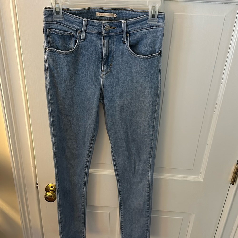 Levi’s hi rise jeans.